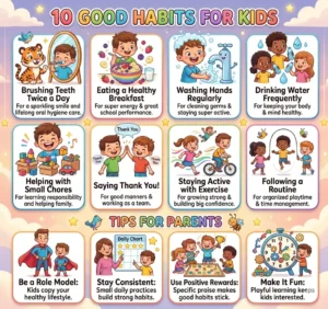 What are 10 healthy habits for kids? 2 What are 10 healthy habits for kids?
